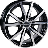 Диски AERO V2057 6.5 х 15 5*114,3 Et: 45 Dia: 67.1 черный с проточкой глянцевый